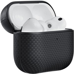 Pitaka Aramid Fiber Magnetic Case, Black/Grey - AirPods Pro 3 3
