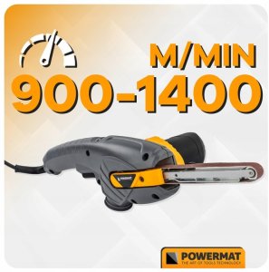 SZLIFIERKA TAŚMOWA PALCOWA 400W 900-1400M/MIN ZESTAW 3 PROWADNICE WALIZKA 9