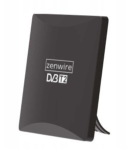 Antena do Telewizji TV Naziemnej DVB-T2 HEVC 2w1 Zewnętrzna Wewnętrzna 4K Zenwire  HDAT80 11