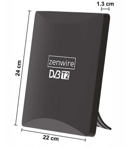 Antena do Telewizji TV Naziemnej DVB-T2 HEVC 2w1 Zewnętrzna Wewnętrzna 4K Zenwire  HDAT80 13
