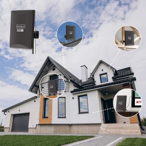 Antena do Telewizji TV Naziemnej DVB-T2 HEVC 2w1 Zewnętrzna Wewnętrzna 4K Zenwire  HDAT80 2