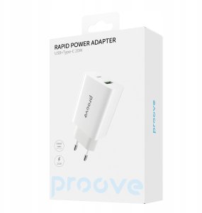 Ładowarka sieciowa Proove Rapid 20W (Type-C + USB) 8