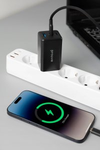 Ładowarka sieciowa Proove Pocket GaN 65W black (2*Type-C + USB) 2