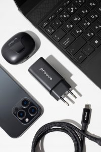 Ładowarka sieciowa Proove Pocket GaN 65W black (2*Type-C + USB) 5