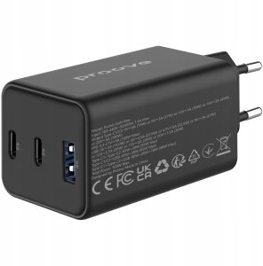 Ładowarka sieciowa Proove Pocket GaN 65W black (2*Type-C + USB) 7