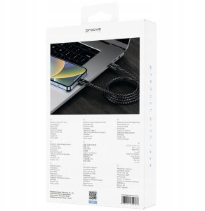 Kabel USB Proove Dense Metal Type-C to Type-C 60W (2m) 5