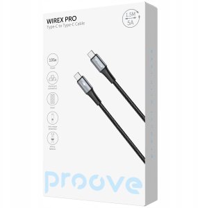 Kabel USB Proove WireX Pro Type-C to Type-C black 100W (1.5m) 4