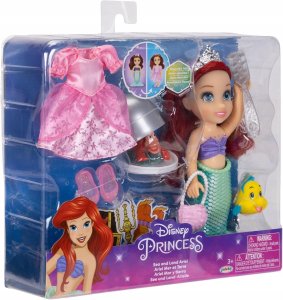 Jakks Pacific Disney Little Mermaid Ariel Mini Doll 16 cm + akcesoria 7