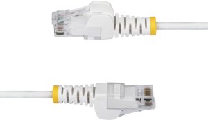 StarTech N6PAT250CMWHS kabel sieciowy Biały 2,5 m Cat6 U/UTP (UTP) 3