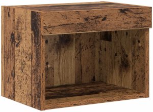 Jednostki TV na ścianę z LED 5 pcs Stare drewno 80 x 30 x 40 cm 6
