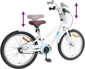 vidaXL Rower Dziecięcy 20 Cali dla dzieci w wieku 6-11 lat Biały 7