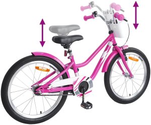 vidaXL Rower Dziecięcy 20 Cali dla dzieci w wieku 6-11 lat Ciemny Róż 7