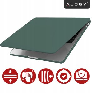 Etui Alogy Etui do Apple Macbook Air 15 2023-2025 (M2/M3/M4) - matowa obudowa ochronna, lekka i odporna - AirGuard Zielo 2