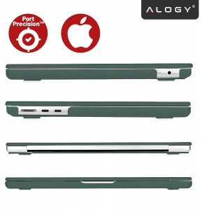 Etui Alogy Etui do Apple Macbook Air 15 2023-2025 (M2/M3/M4) - matowa obudowa ochronna, lekka i odporna - AirGuard Zielo 5