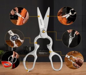 Merach XINZUO Kute B1 Zestaw noży kuchennych z damasceńskiej stali z blokiem 6