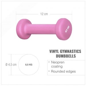 Zestaw 2x 0,5 kg hantle hantelki ciężarki fitness 2