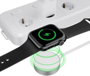 Ładowarka indukcyjna magnetyczna do Apple Watch USB-C 1.2m - biała Ładowarka indukcyjna magnetyczna do Apple Watch USB-C 1.2m - biała 3