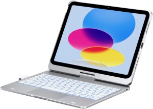 Etui Typecase Flexbook Touch z klawiaturą do iPad 11" (A16) 2025 / iPad 10.9" 2022 srebrny 4