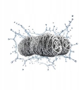 5x Zmywak Spiralny Nierdzewny Druciak do Naczyń Garnków Kuchni Patelni 7