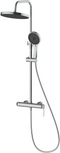 Deszczownica z baterią prysznicową dwufunkcyjną, kolor chrom 11