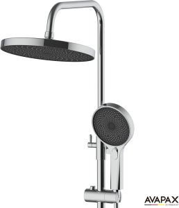 Deszczownica z baterią prysznicową dwufunkcyjną, kolor chrom 6