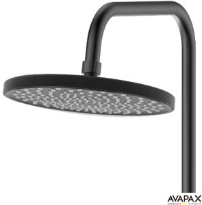 Deszczownica z baterią prysznicowo wannową trzyfunkcyjną Ruchoma wylewka baterii. Kolor: gun metal, gun grey, tytan, grafit , szary 7