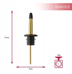 NALEWAK Do Butelek Alkoholu Wina Syropów Oleju Dozownik Lejek Barmański 11