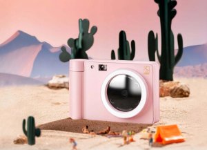 Aparat 5mp Natychmiastowy Wydruk Zink Bluetooth Led Lcd 2,8 Wkłady / Hanin Z1 / Niebieski 11