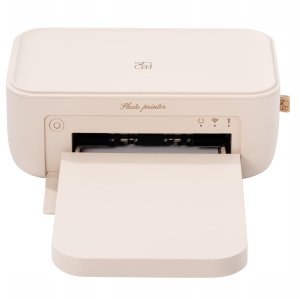 Drukarka fotograficzna Phomemo Drukarka Bluetooth Druk Zdjęć 10x15cm 300dpi W 80s + Wkłady / Hanin Cp4100 / Beżowy 2