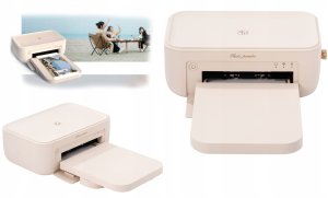 Drukarka fotograficzna Phomemo Drukarka Bluetooth Druk Zdjęć 10x15cm 300dpi W 80s + Wkłady / Hanin Cp4100 / Beżowy 3