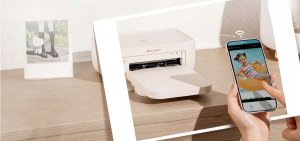 Drukarka fotograficzna Phomemo Drukarka Bluetooth Druk Zdjęć 10x15cm 300dpi W 80s + Wkłady / Hanin Cp4100 / Beżowy 5