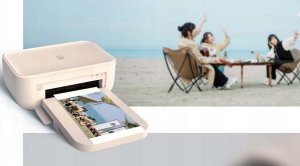 Drukarka fotograficzna Phomemo Drukarka Bluetooth Druk Zdjęć 10x15cm 300dpi W 80s + Wkłady / Hanin Cp4100 / Beżowy 9