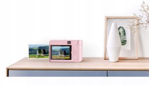 Aparat 5mp Natychmiastowy Wydruk Zink Bluetooth Led Lcd 2,8 Wkłady / Hanin Z1 / Różowy 6