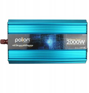 Przetwornica samochodowa 12V/230V 2000W czysty sinus, pilot, LCD 3
