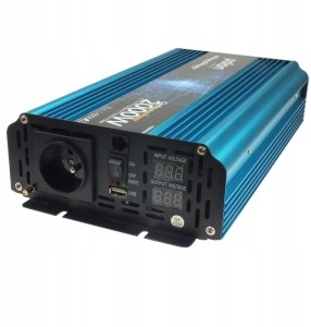 Przetwornica samochodowa 12V/230V 2000W czysty sinus, pilot, LCD 4