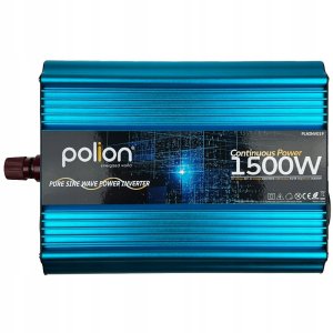 Przetwornica samochodowa 24V/230V 1500W czysty sinus, pilot, LCD 4
