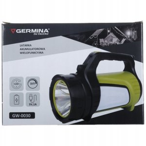 Latarka Geko Latarka akumulatorowa LED 10W 500lm 6500K IP44 4x18650 Li-ion 8000mAh powerbank GW-0030 6