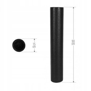 Roller do pilatesu 90x15 cm Gorilla Sports czarny 5