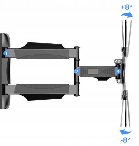 Uchwyt do telewizora 32"-60", na ścianę, do 31,8 kg, VESA, regulacja 3