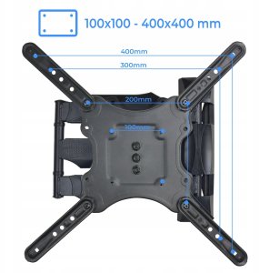 Uchwyt do telewizora 32"-60", na ścianę, do 31,8 kg, VESA, regulacja 4