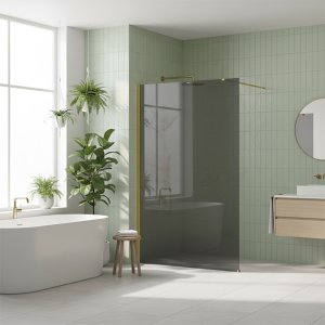 Kabina prysznicowa Walk-In Rea Flexi Grey / Gold 140 3