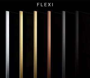 Kabina prysznicowa Walk-In Rea Flexi Grey / Gold 100 6