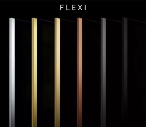 Kabina prysznicowa Walk-In Rea Flexi Grey / Gold 110 6