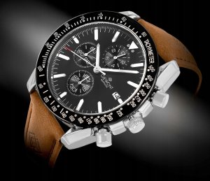 Zegarek Męski Giewont Chronograph Sapphire Brązowo Czarny GW8720-A1 2