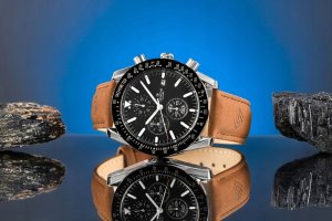 Zegarek Męski Giewont Chronograph Sapphire Brązowo Czarny GW8720-A1 5