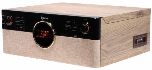 Wieża Denver Miniwieża Denver MRD-180 z gramofonem i radio DAB+/FM drewniana 4