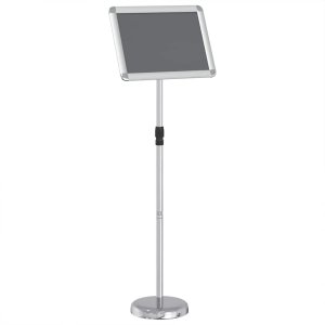 vidaXL Stoiska na targi Srebrny 25 x 25 x 125 cm Aluminium 5