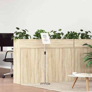 vidaXL Stoiska na targi Srebrny 25 x 25 x 125 cm Aluminium 4