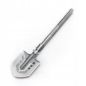 Saperka Wozinsky WSS-211 survival bushcraft wielofunkcyjna nóż zbijak krzesiwo gwizdek harpun - szara 8