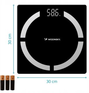 Waga łazienkowa Wozinsky WIWL-30 inteligentna Bluetooth - czarna 2